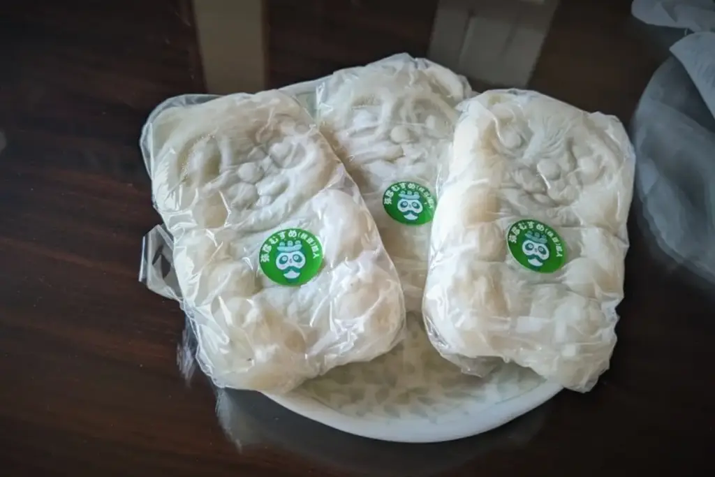 分水堂菓子舗の白いパンダ焼き