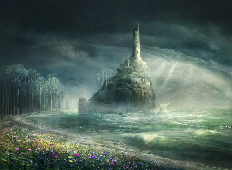 MTG 団結のドミナリア 基本土地「島」 イラスト:Seb McKinnon