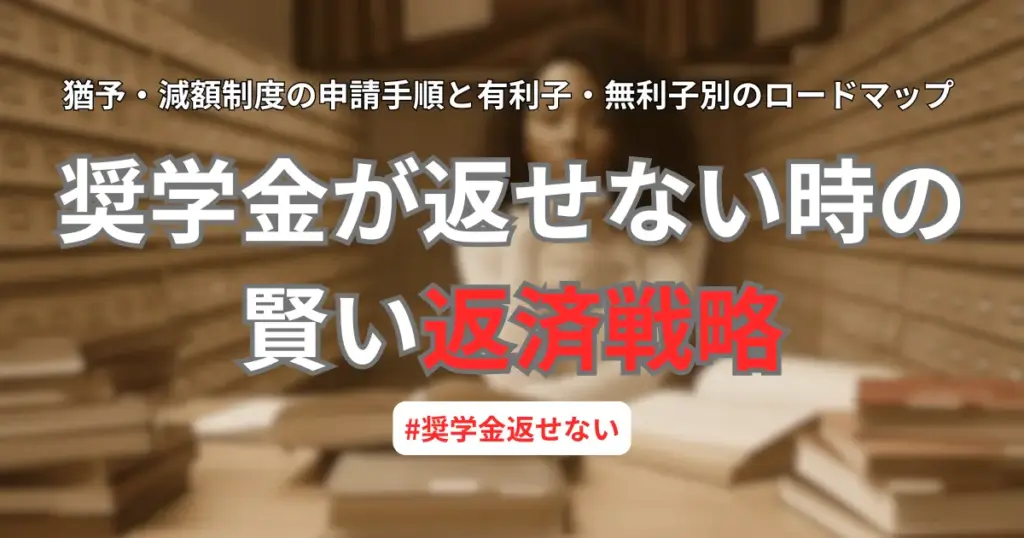 JASSO奨学金が返せない時のロードマップ。猶予・減額制度を解説し、低金利を活かした賢い返済戦略を学ぶ女性