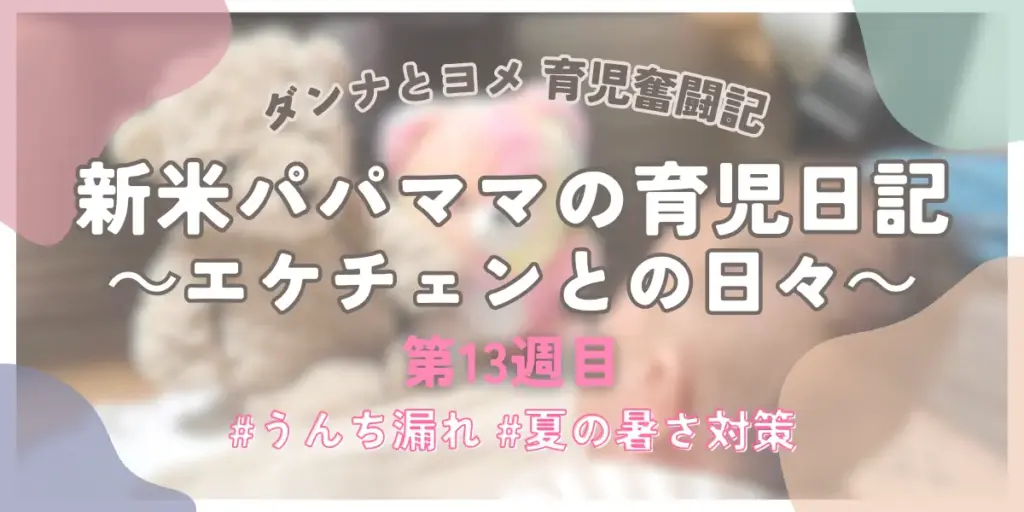 【育児奮闘記】新米パパ・ママの育児日記｜エケチェンとの日々【第13週目】