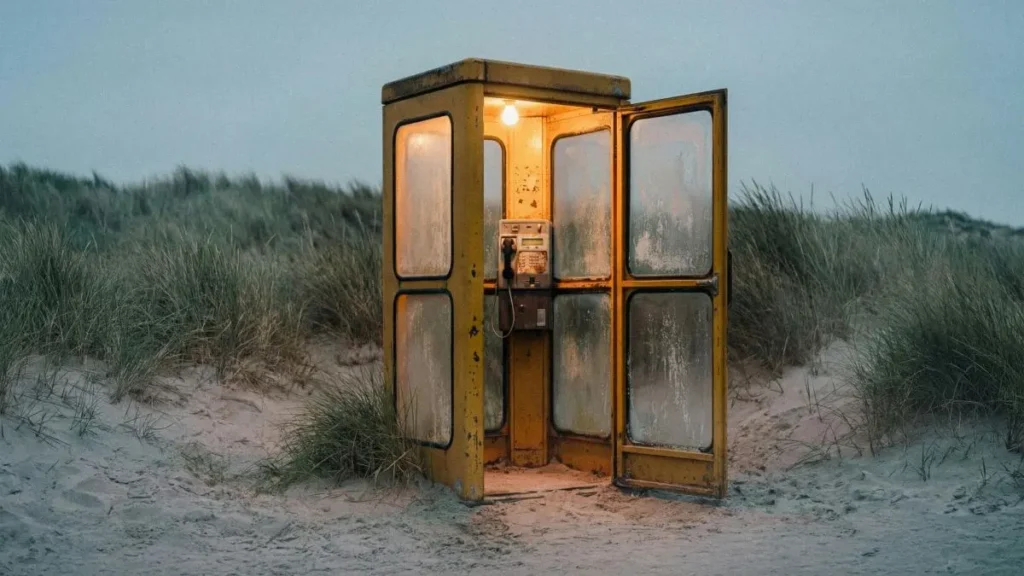 楽しみながら貯まる家計へアップデート｜砂浜にある電話ボックス